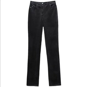 Per Se Kitty Velvet Black Pants